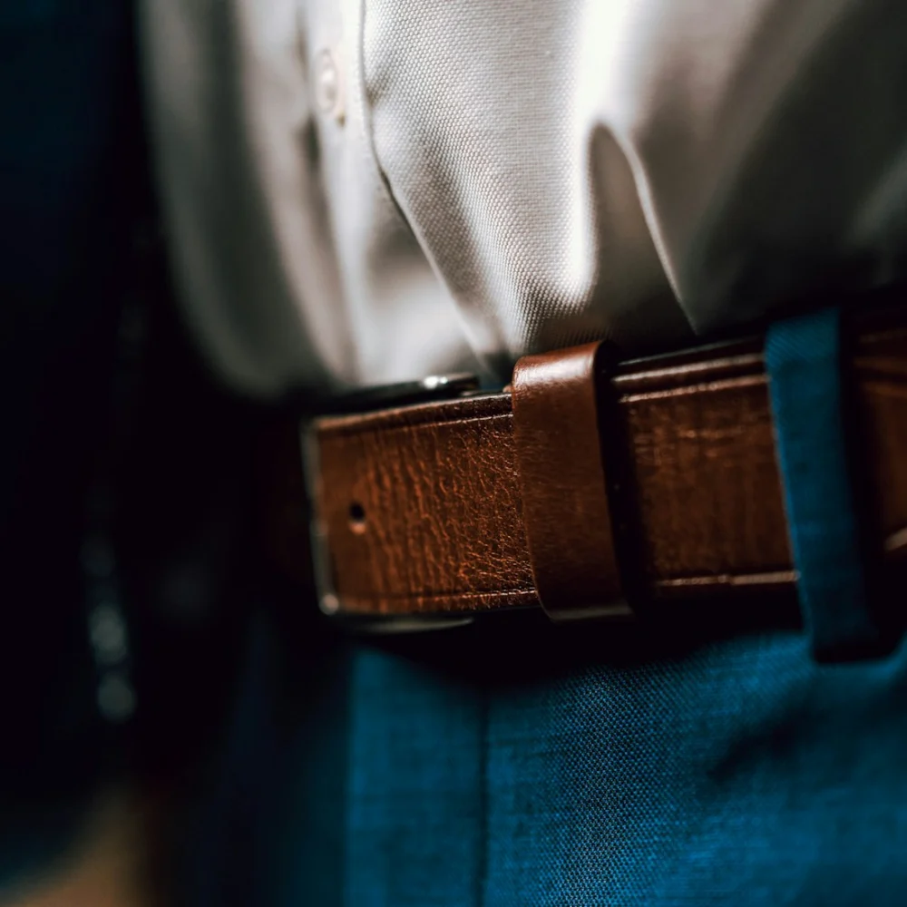Classic Black Leather Belt