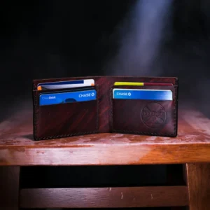 Minimal Card Wallet – Chestnut