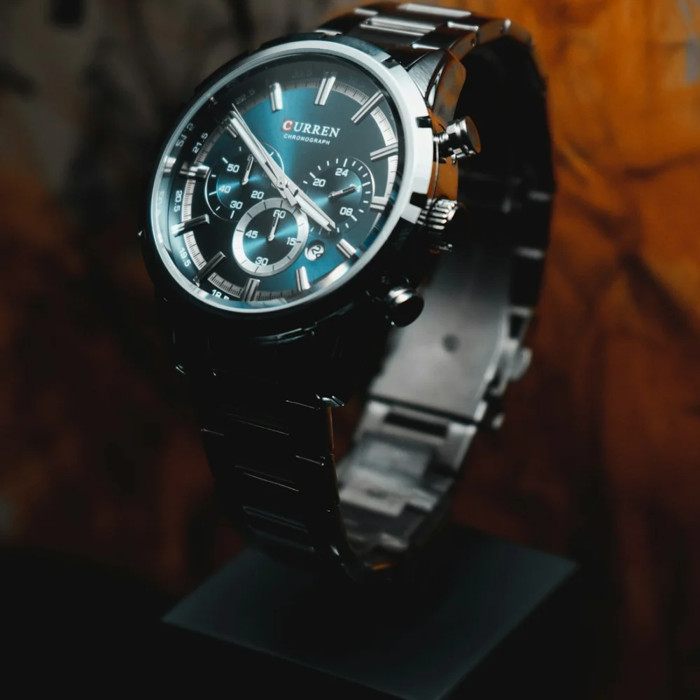 Chronograph Steel Watch – Silver