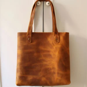 Aurora Leather Handbag – Cognac