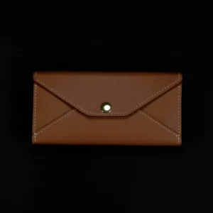 Luna Leather Wallet – Caramel Brown