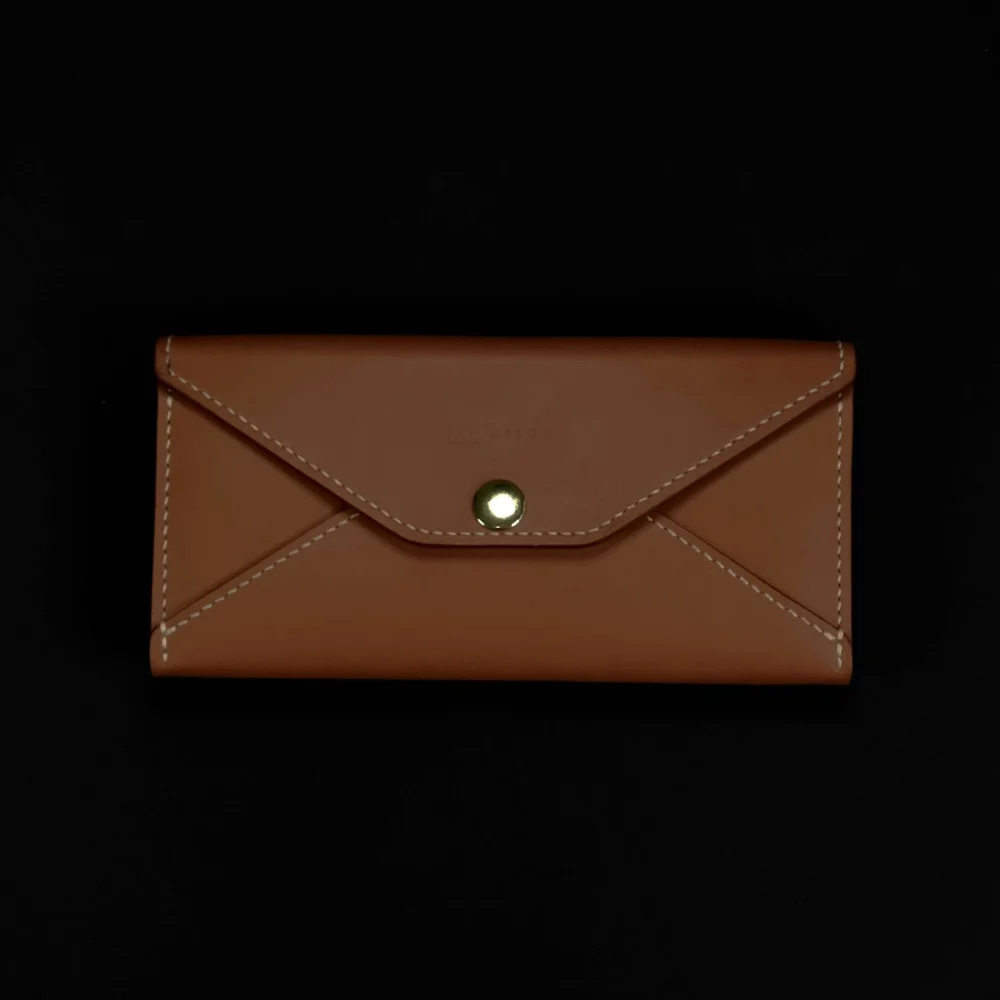 Luna Leather Wallet – Caramel Brown